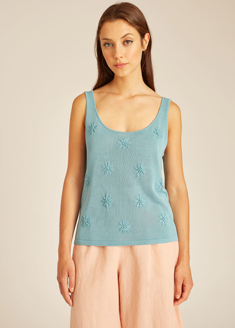 Flowers Tricot top - Imagen 3