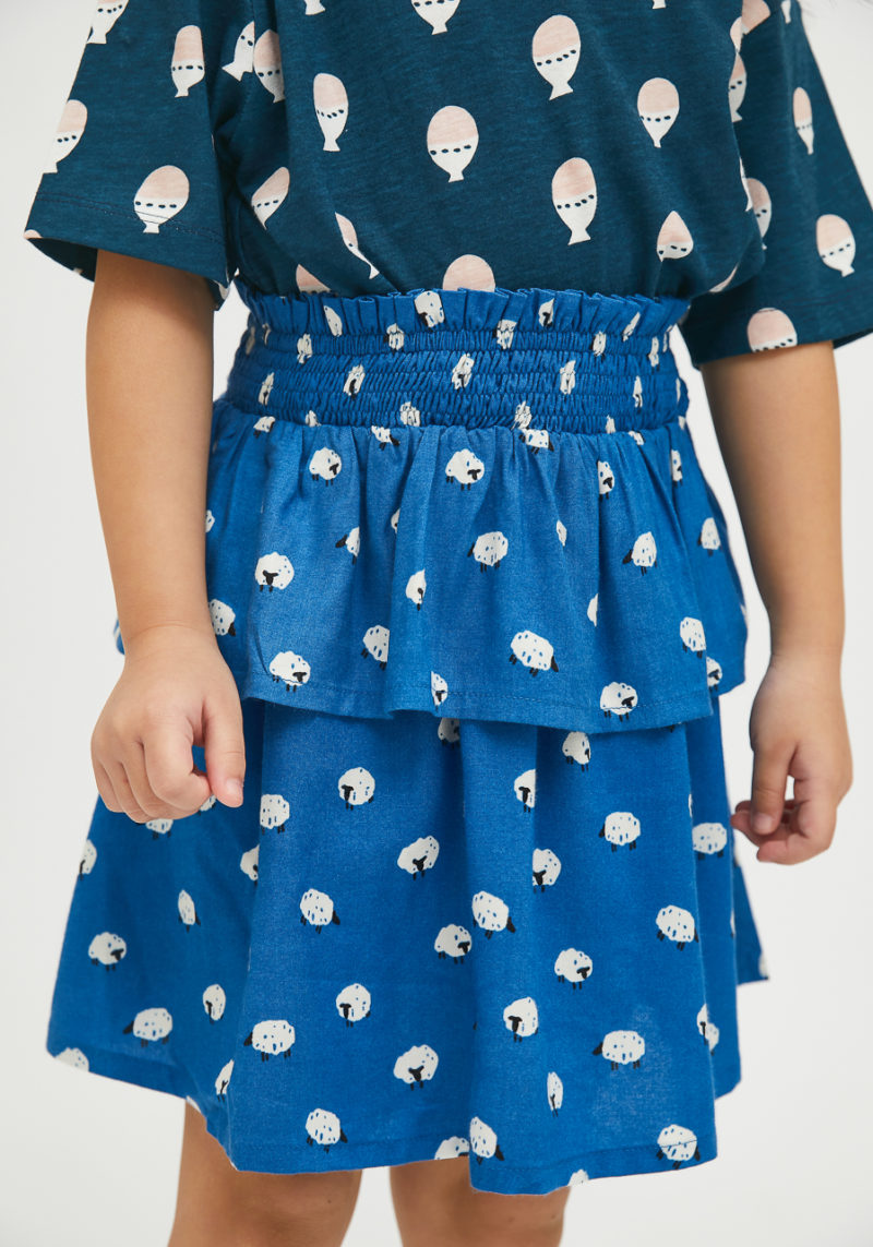 Falda niña ovejas