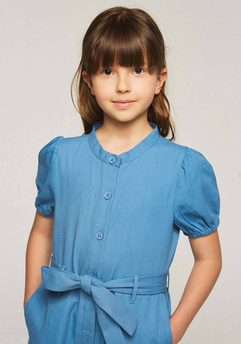 Mono camisero azul