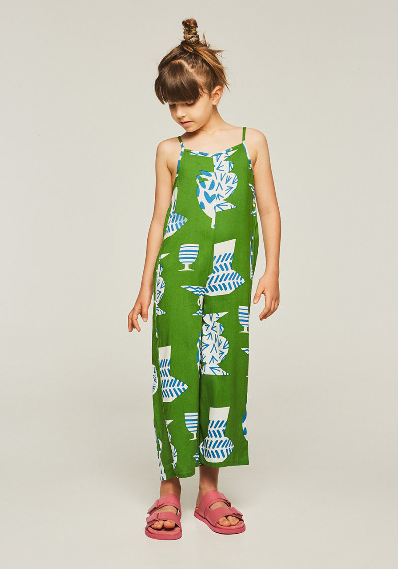 Mono niña geométrico