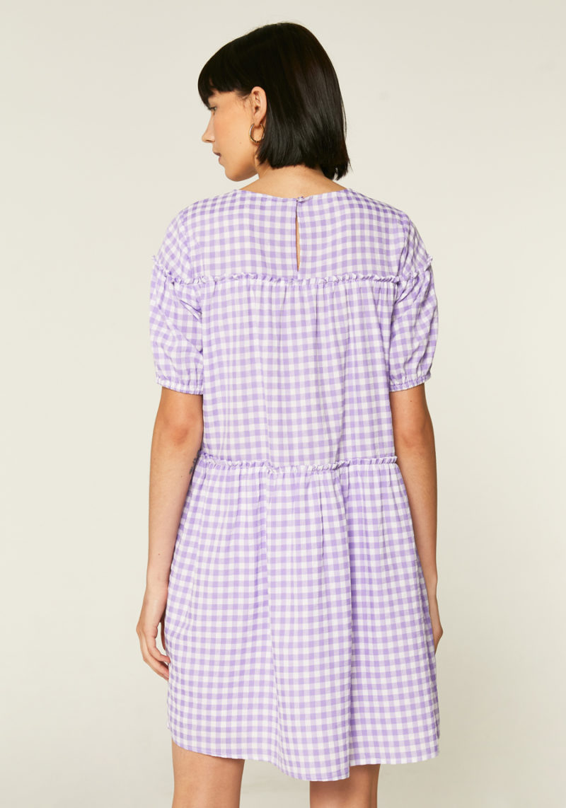 Vestido evasé cuadros. - Imagen 3