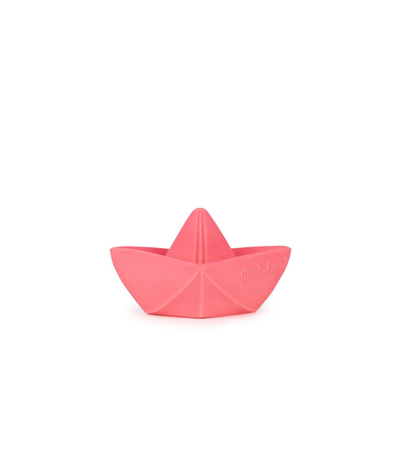 Barco rosa para baño