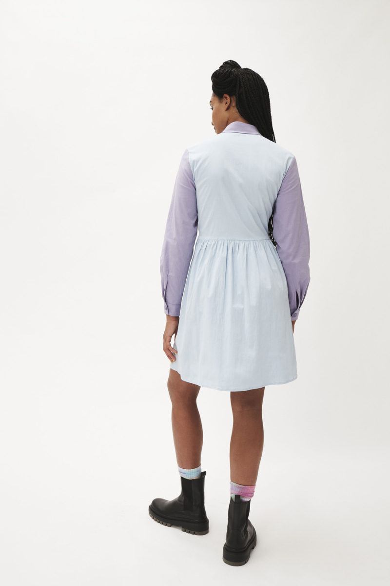 Vestido corto camisero - Imagen 3