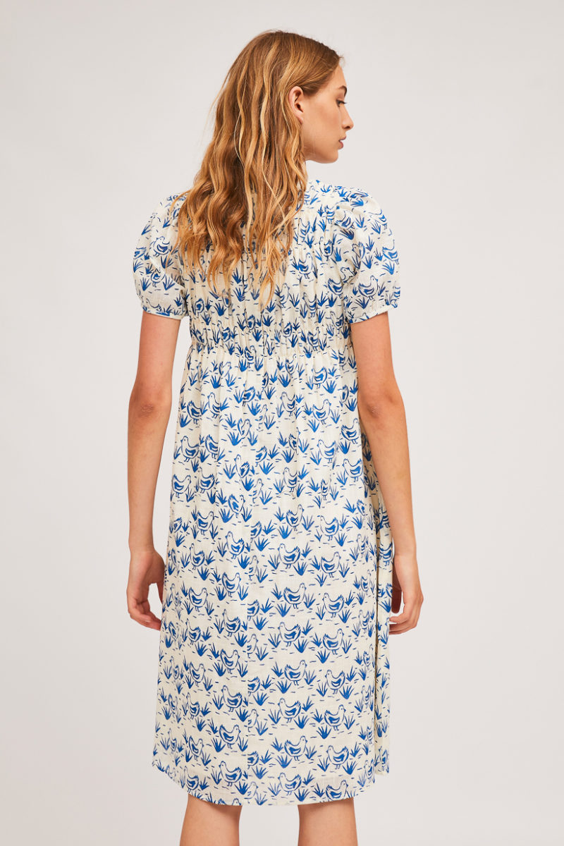 Vestido midi gallinas - Imagen 2