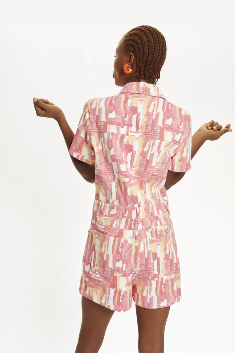 Mono corto denim tie-dye - Imagen 3