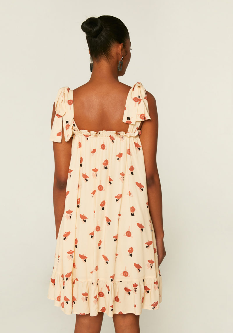 Vestido tirantes pamelas - Imagen 2