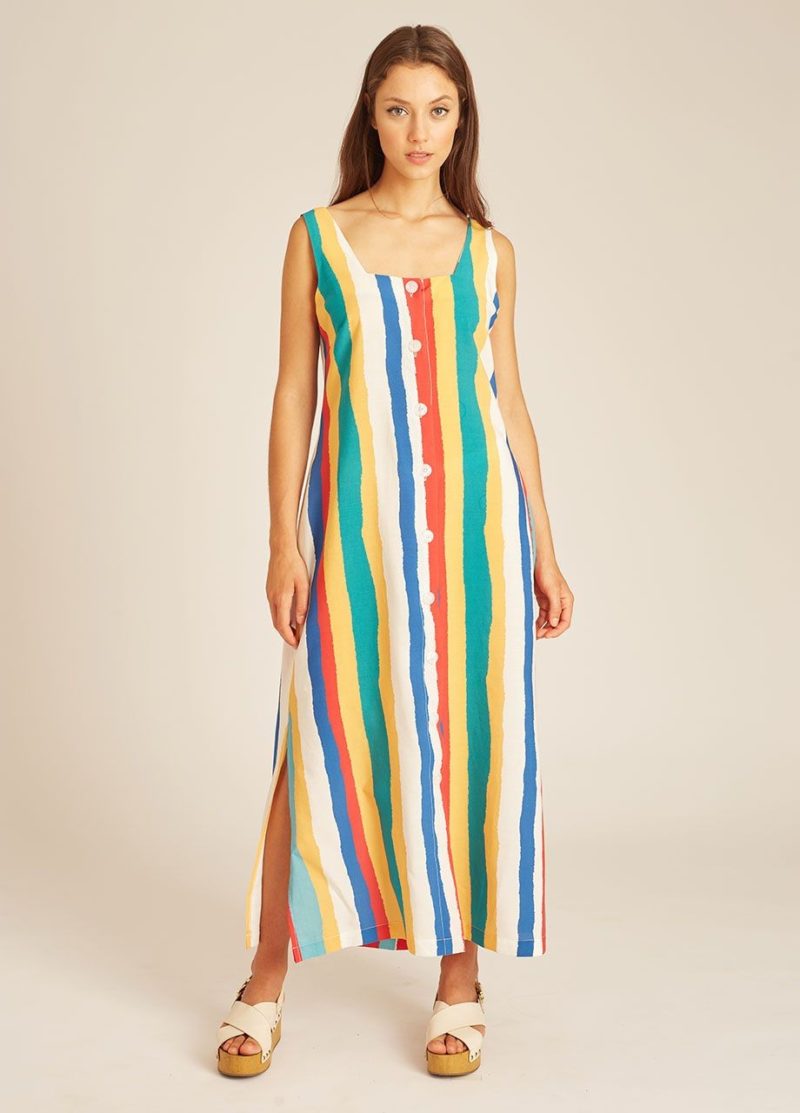 Stripes long dress - Imagen 3