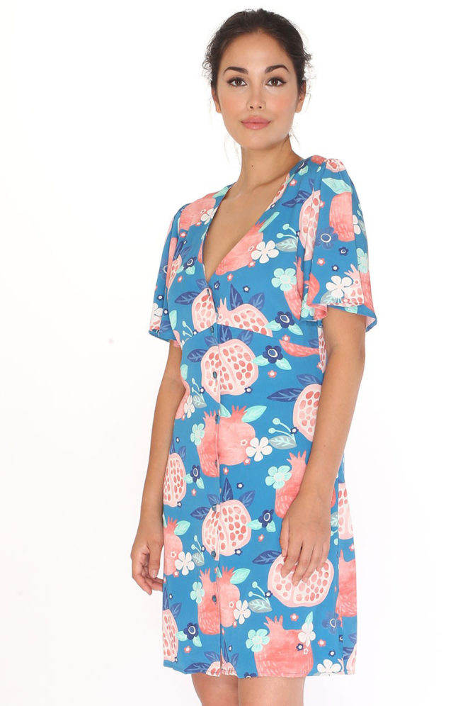 Vestido corto granadas