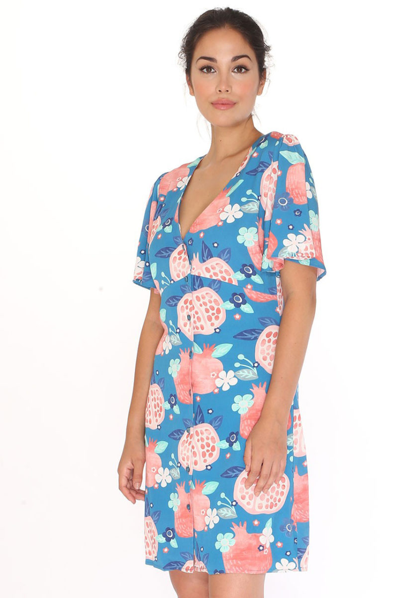Vestido corto granadas