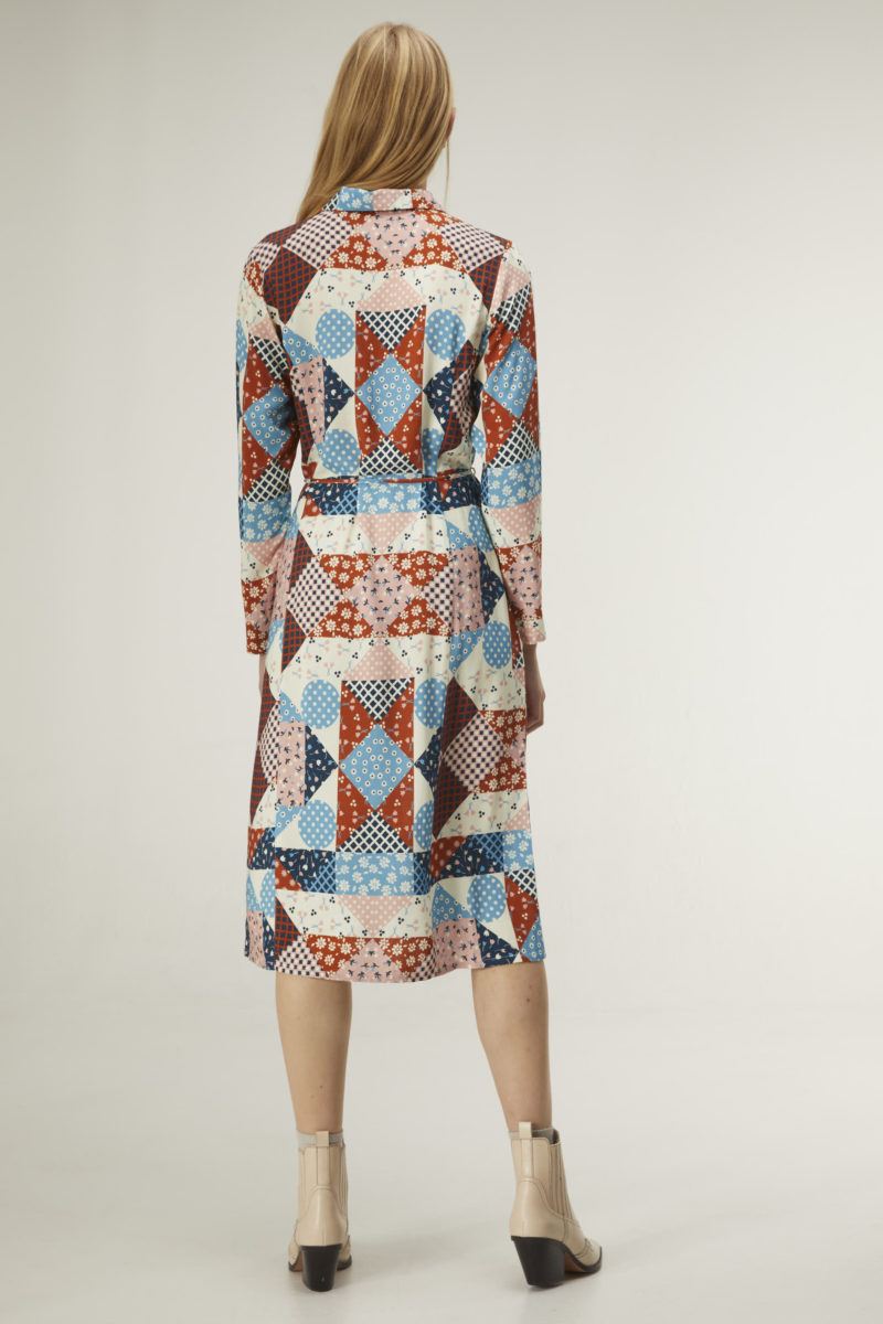 Vestido patchwork midi - Imagen 2