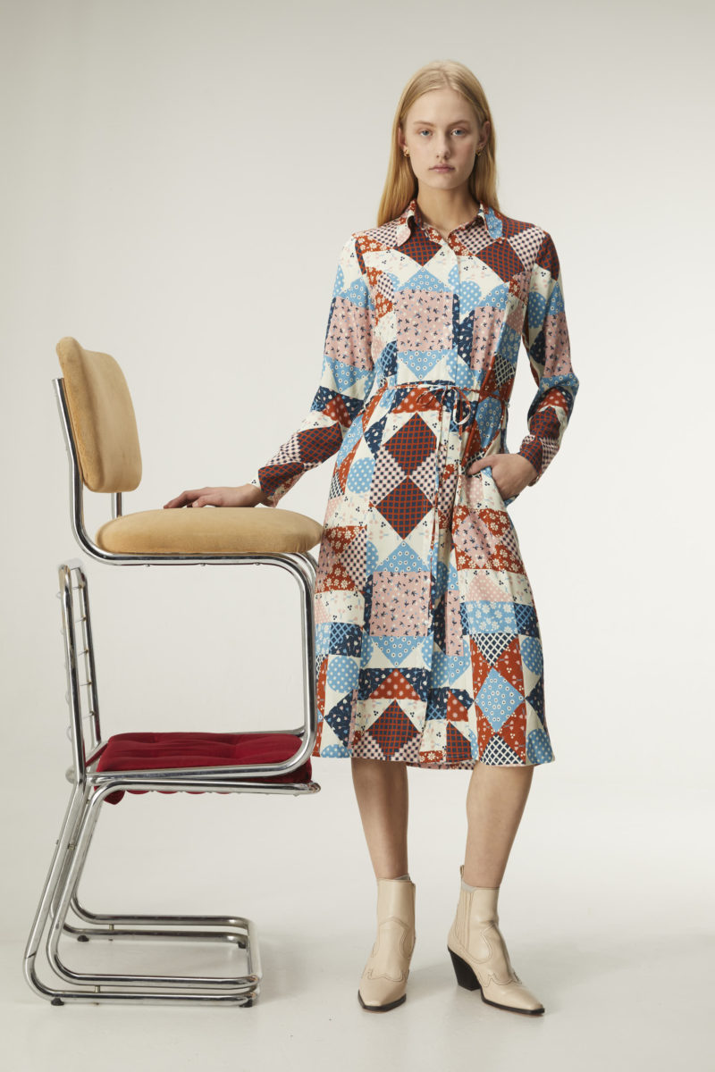 Vestido patchwork midi - Imagen 4