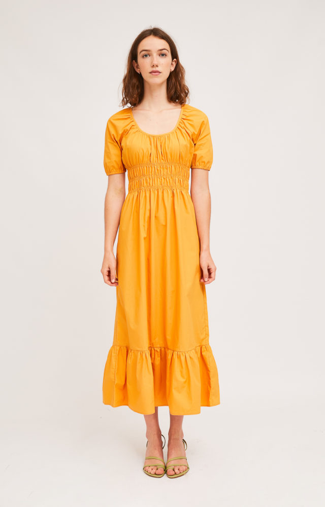 Vestido mostaza