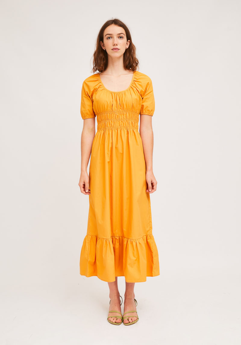 Vestido mostaza