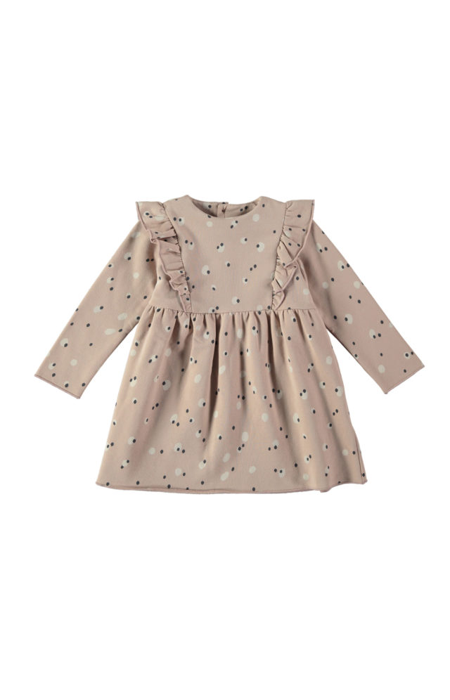 Vestido spots rosa