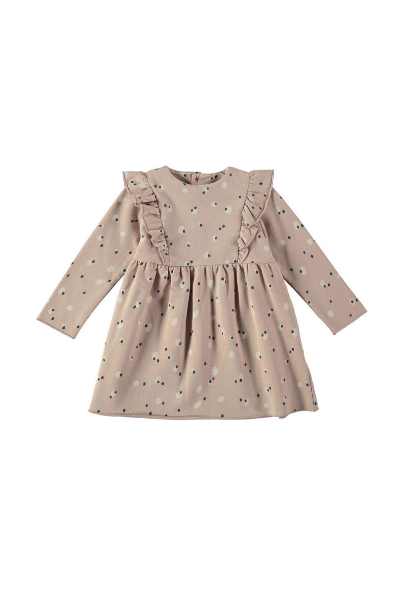 Vestido spots rosa
