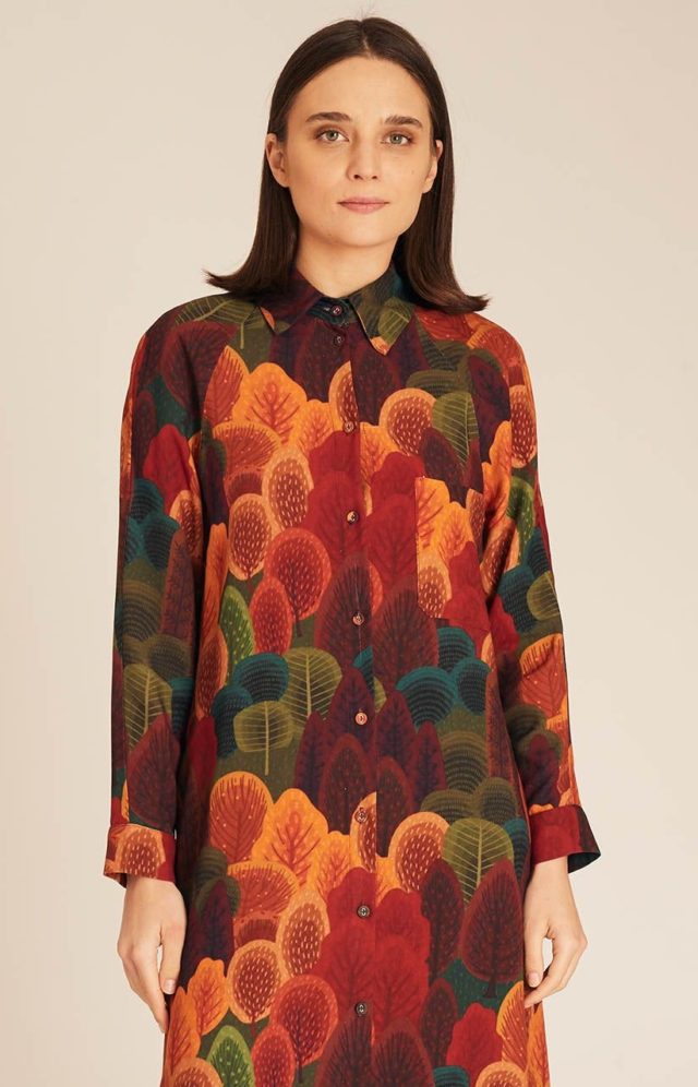 Forest midi dress