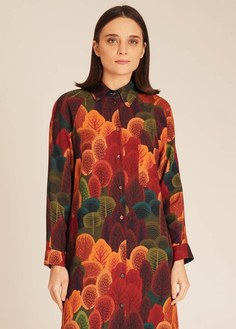 Forest midi dress