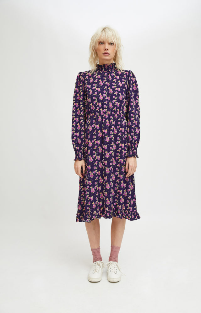 Vestido midi cerezas