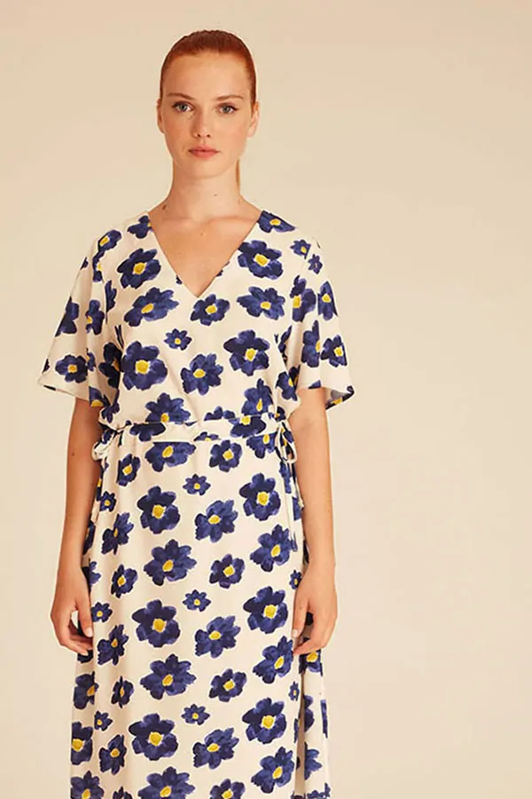 Blue flowers dress