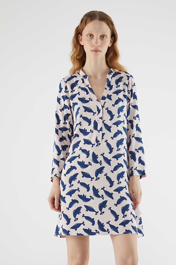 Vestido corto focas