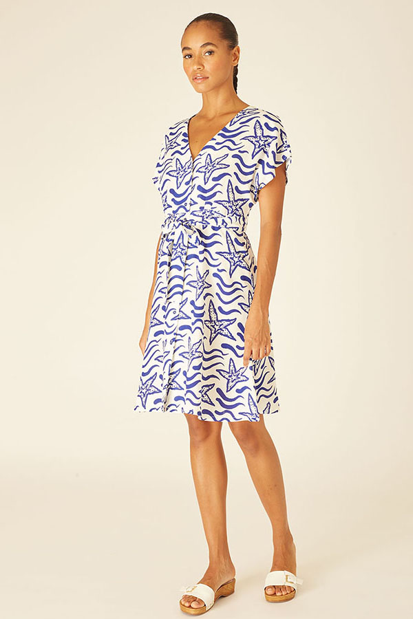 Navy stars dress