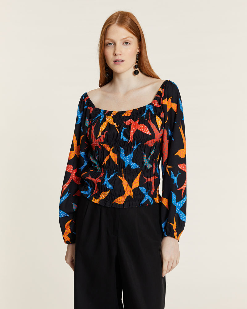 Blusa pájaros