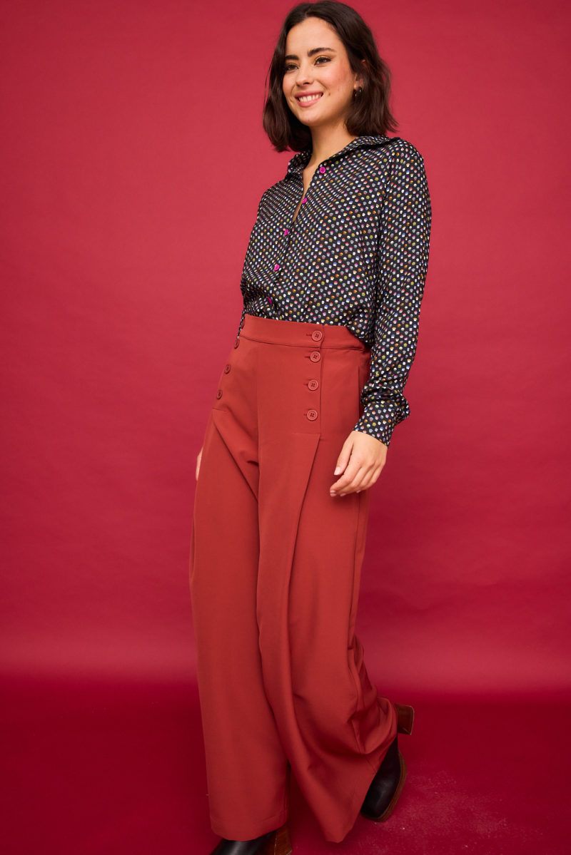 Pantalón teja - Imagen 2