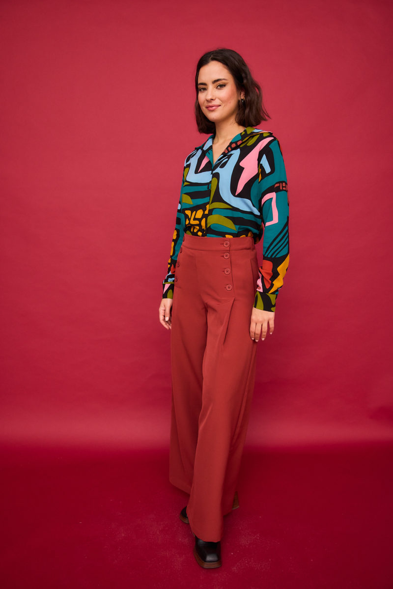 Pantalón teja - Imagen 4
