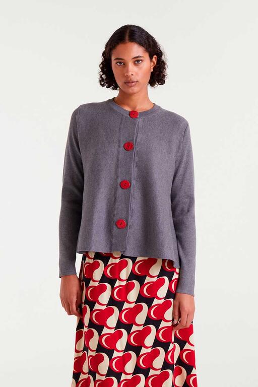 Cardigan evasé