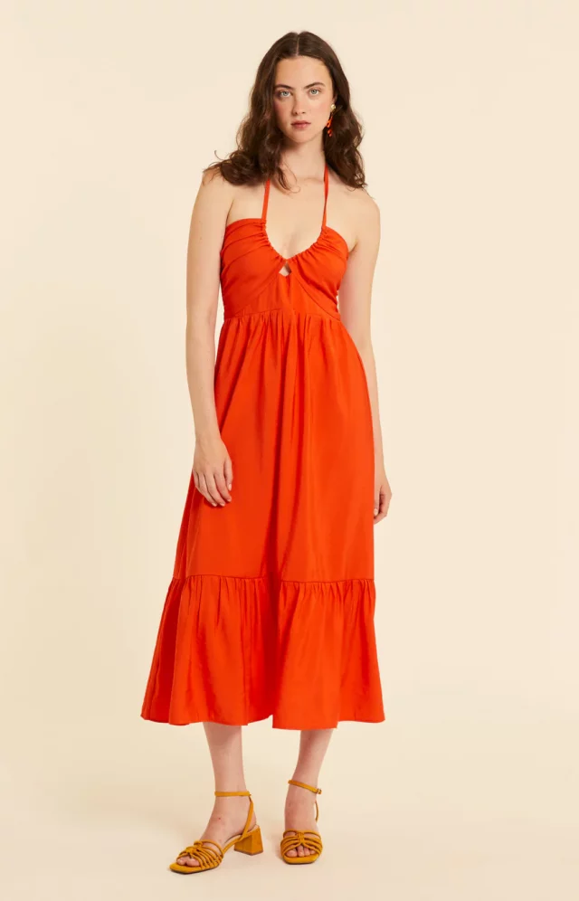 Vestido coral
