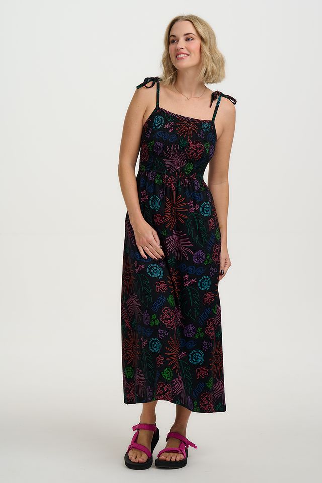 Vestido midi Island