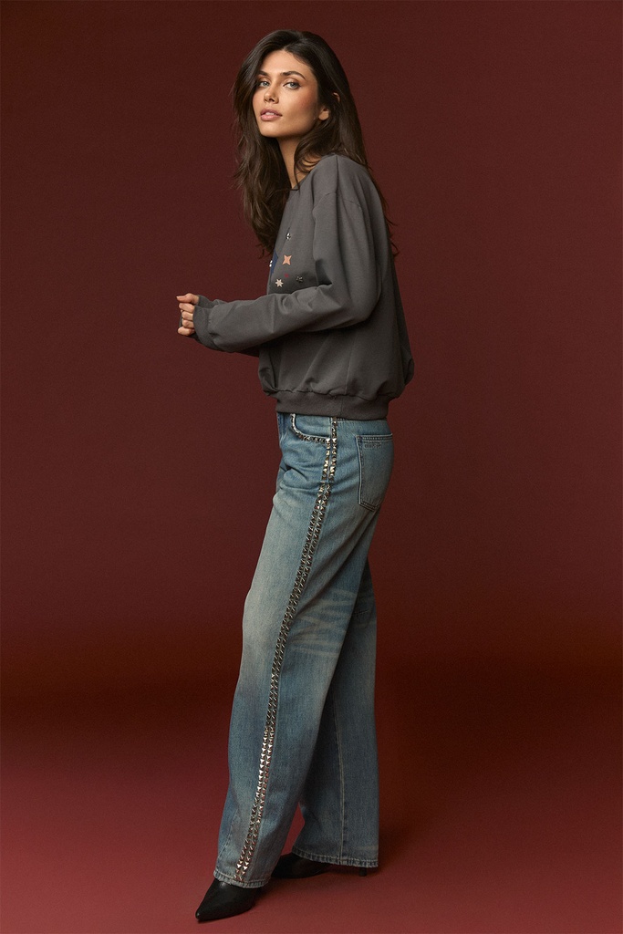 Blue kat Sweatshirt - Imagen 3