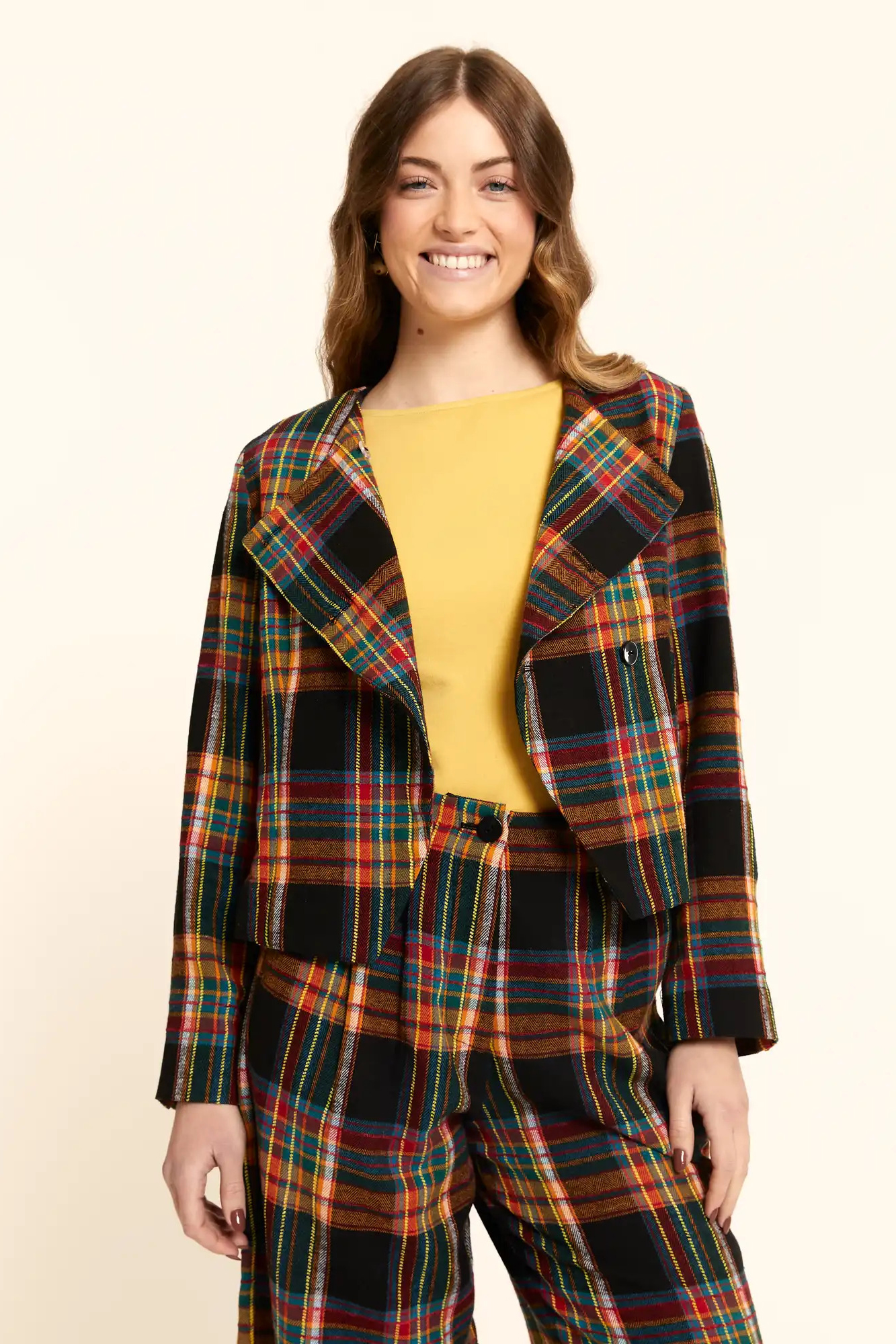 Chaqueta Tartan