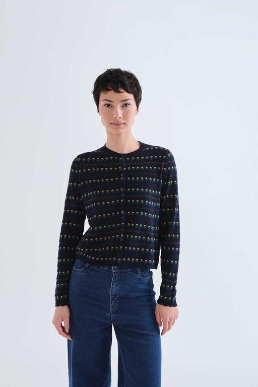 Cardigan flores
