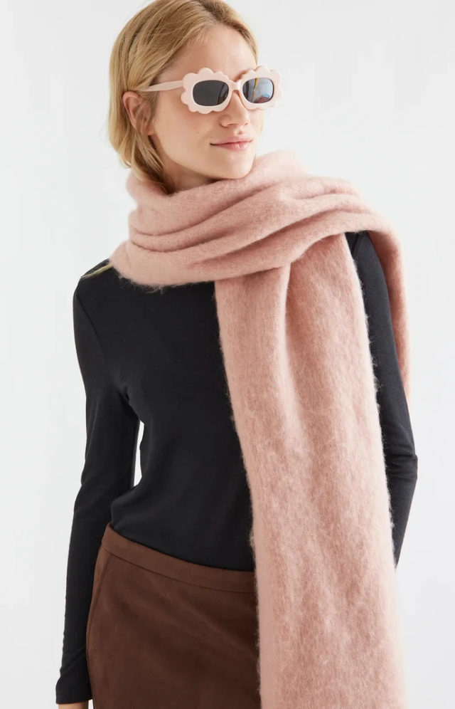 Bufanda rosa